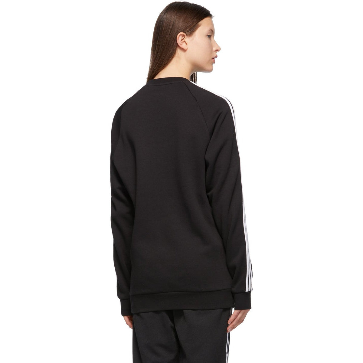 adidas Adicolor Sweatshirt Black 3-Stripes Originals – BlackSkinny