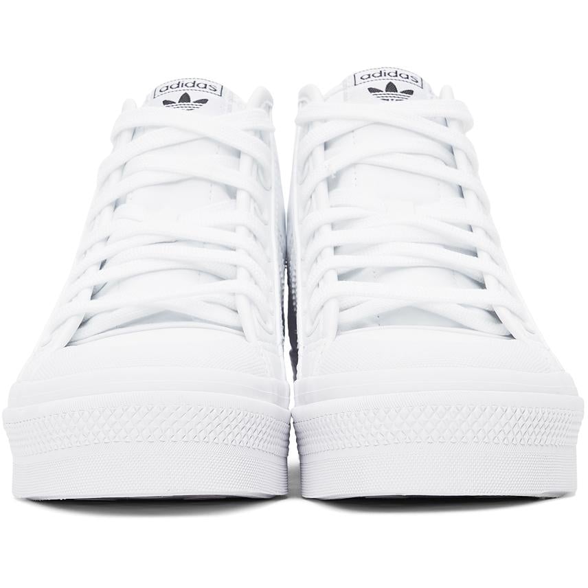 adidas Originals White Nizza Platform BlackSkinny – Mid Sneakers