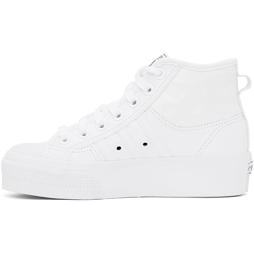 adidas Originals White Nizza Platform Mid Sneakers – BlackSkinny | 