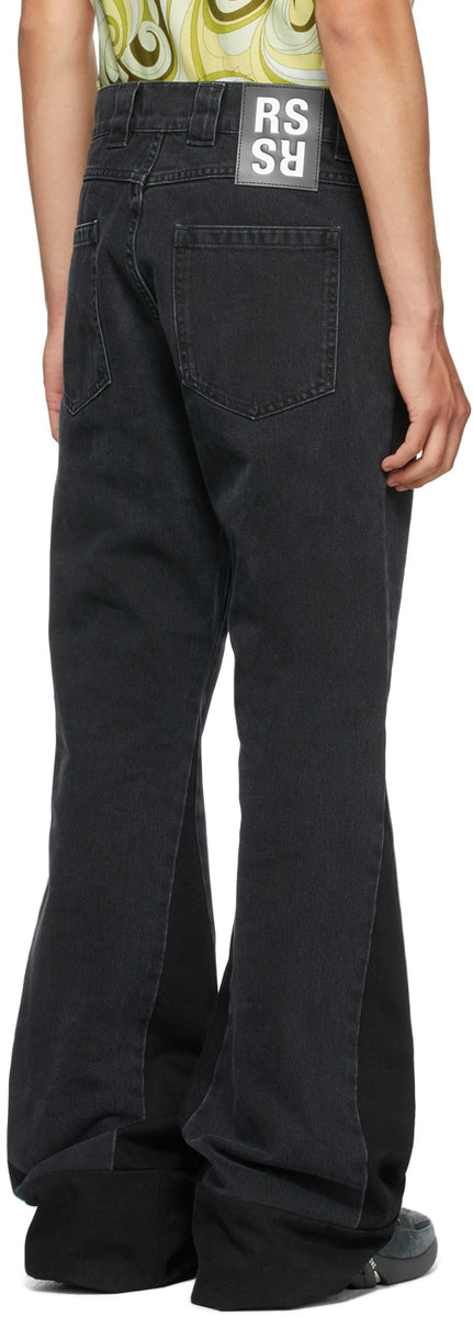 Raf Simons Black Flared Workwear Jeans – BlackSkinny