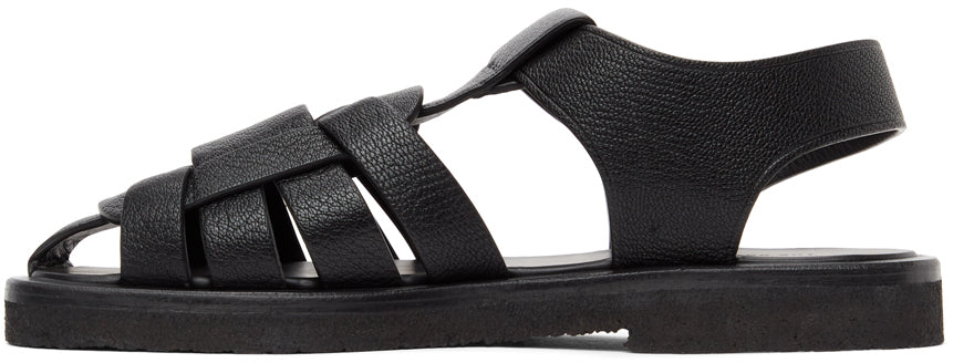 The Row Black Gaia 2 Sandals BlackSkinny