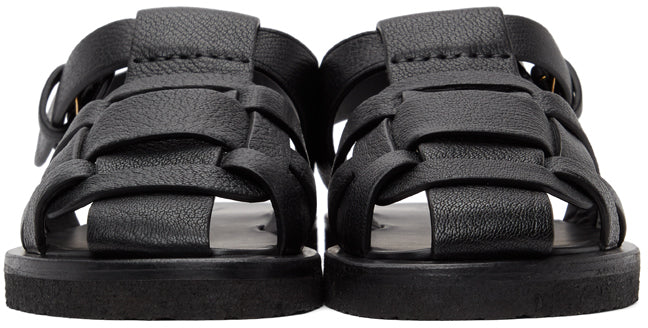 The Row Black Gaia 2 Sandals BlackSkinny