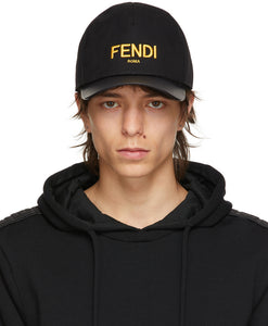 Fendi Black Logo Cap - Casquette de logo noir Fendi - 펜디 블랙 로고 캡