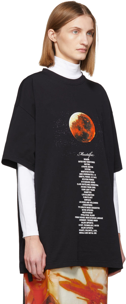 VETEMENTS Black STAR WARS Edition Mustafar Episode III T-Shirt