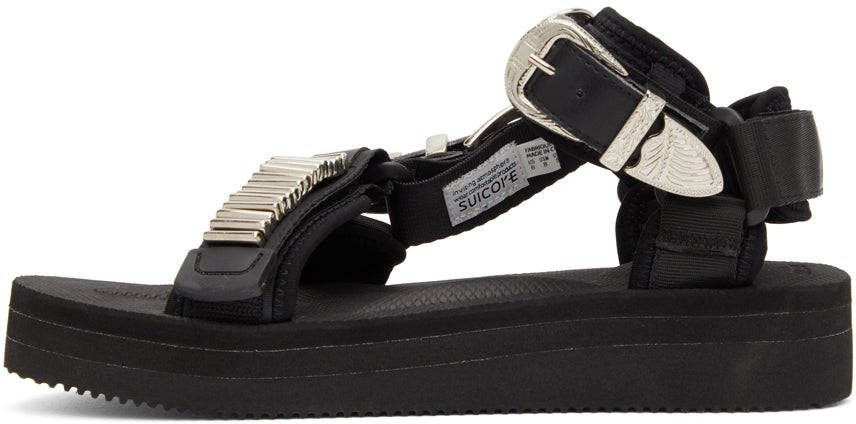 Toga Black Suicoke Edition Depa-SP Sandals – BlackSkinny