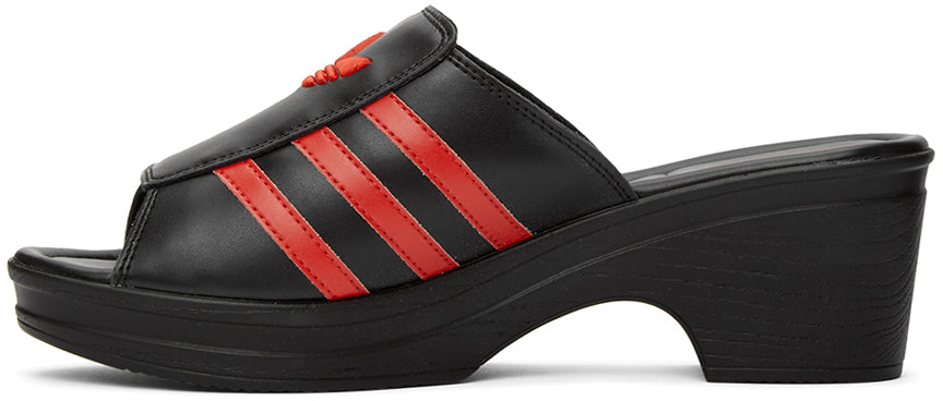 adidas LOTTA VOLKOVA Black Trefoil Heeled Sandals – BlackSkinny