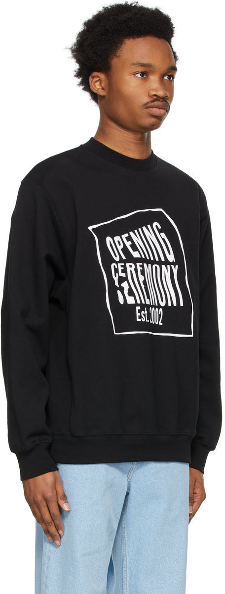 Opening Ceremony Black Warped Logo Sweatshirt – BlackSkinny