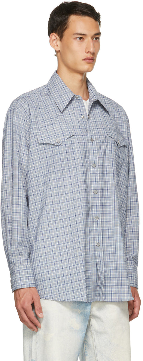 Our Legacy Blue Check Ranch Shirt – BlackSkinny