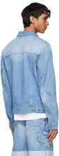 Balmain Blue Denim Deconstructed Jacket