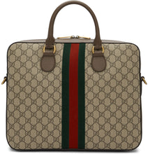 Gucci Brown Ophidia GG Briefcase