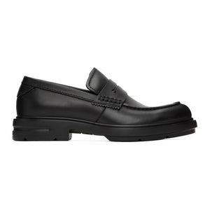 Ermenegildo Zegna Black Leather Loafers