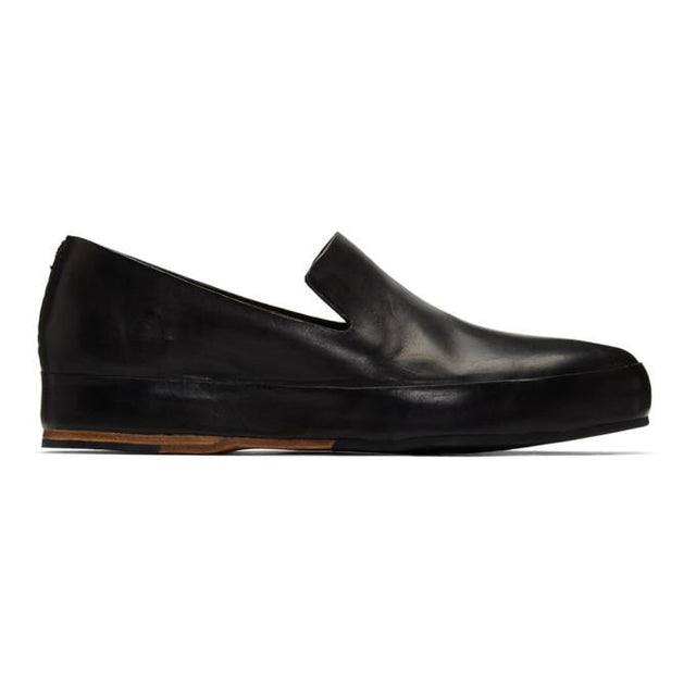 Feit Black Hand-Sewn Leather Loafers