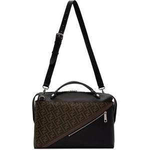 Fendi Black and Brown Forever Fendi By The Way Briefcase