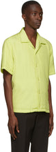 Bottega Veneta Green Printed Fluid Parachute Short Sleeve Shirt