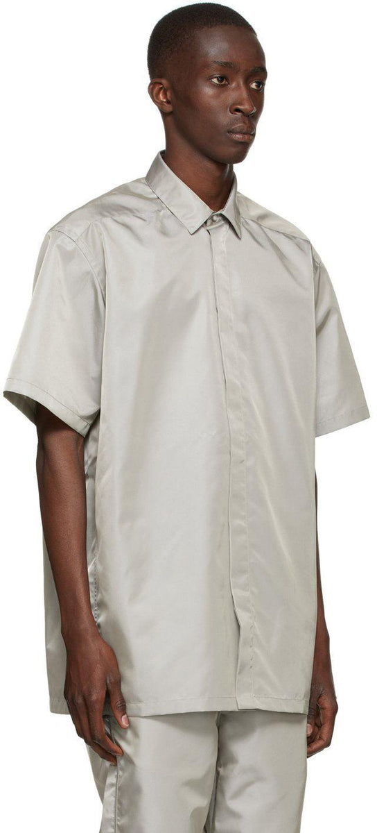 Fear of God Grey Nylon Short Sleeve Shirt – BlackSkinny