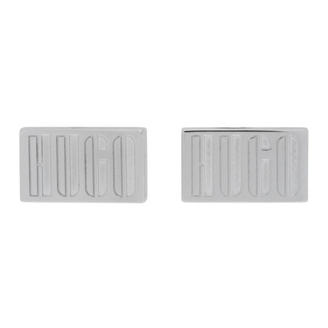 Hugo Silver E-Logo2 Cufflinks