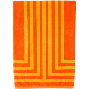 Lateral Objects Orange and Yellow Arc Towel-BlackSkinny