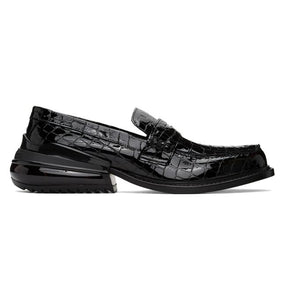 Maison Margiela Black Croc Airbag Loafers