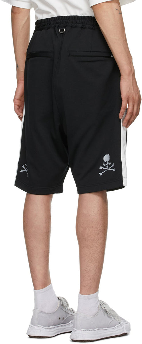 mastermind JAPAN Black Side Line Track Shorts – BlackSkinny