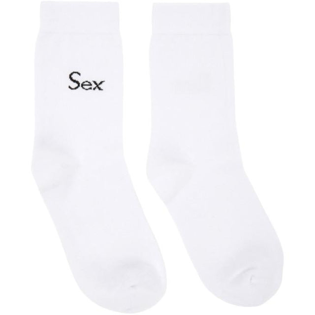 More Joy White Sex Socks