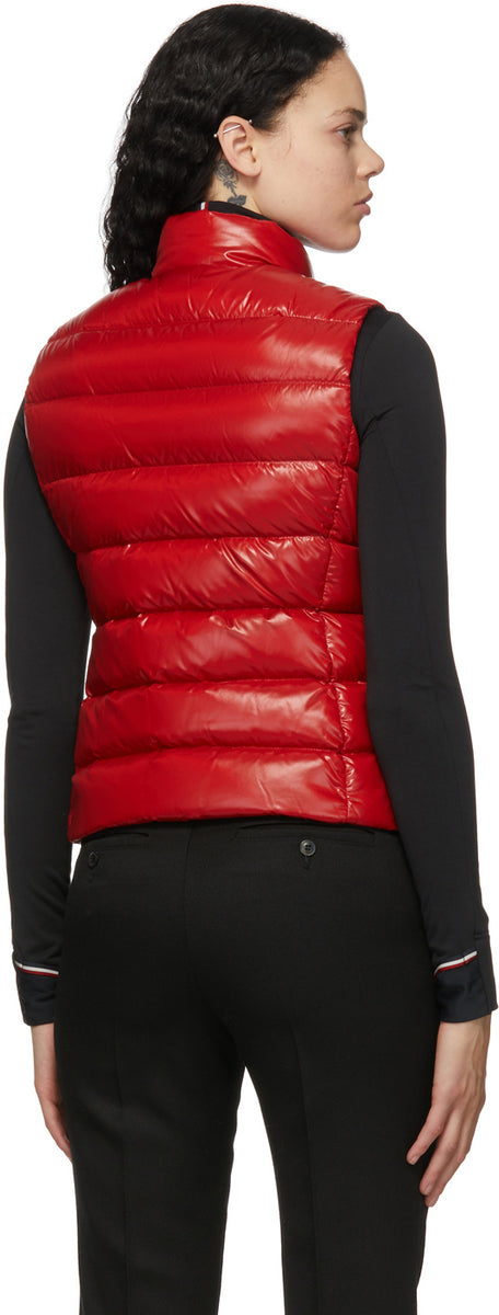 Moncler Red Down Ghany Vest BlackSkinny