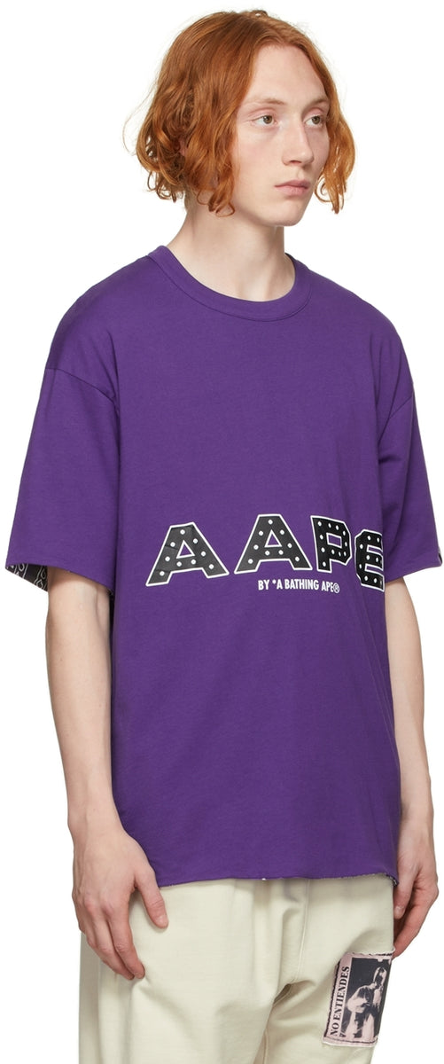 AAPE by A Bathing Ape Reversible Purple Bandana T-Shirt – BlackSkinny