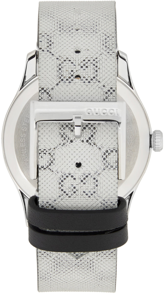 Gucci Silver GG Hologram G-Timeless Watch – BlackSkinny