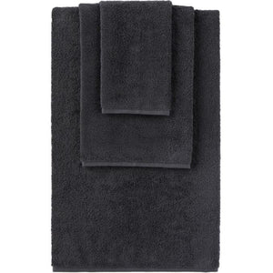 Tekla Grey Organic Three-Piece Towel Set-Towels-BlackSkinny