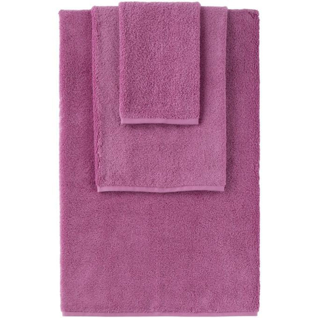Tekla Pink Organic Three-Piece Towel Set-Towels-BlackSkinny
