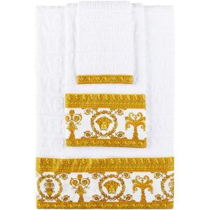 Versace White I Heart Baroque 5 Piece Towel Set-BlackSkinny