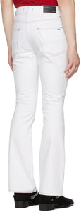 AMIRI White Flare Leg Jeans