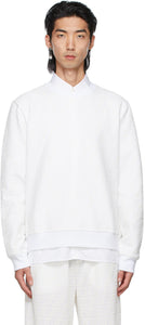 Fendi White PiquÃ© 'Forever Fendi' Sweatshirt - Sweat-shirt Fendi White Piquél 'Forever Fendi' - Fendi White Piqué Forever Fendi '스웨터