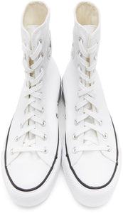 Converse White Platform Chuck Taylor All Star High Sneakers