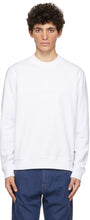 Fendi White Trompe L'Oeil Sweatshirt - Sweat-shirt Blanc Trompe l'Oeil - Fendi White Trompe L 'Oeil Sweatshirt