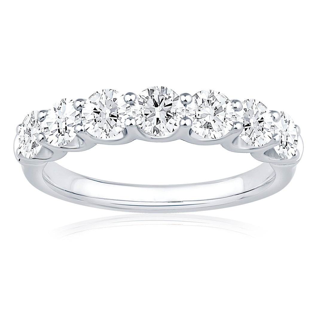 1 1/2ctw Diamond White Gold Wedding Band - Embrace Collection