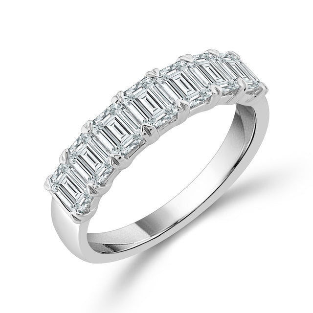 1 3/8ctw Emerald-Cut Labgrown Diamond Wedding Band