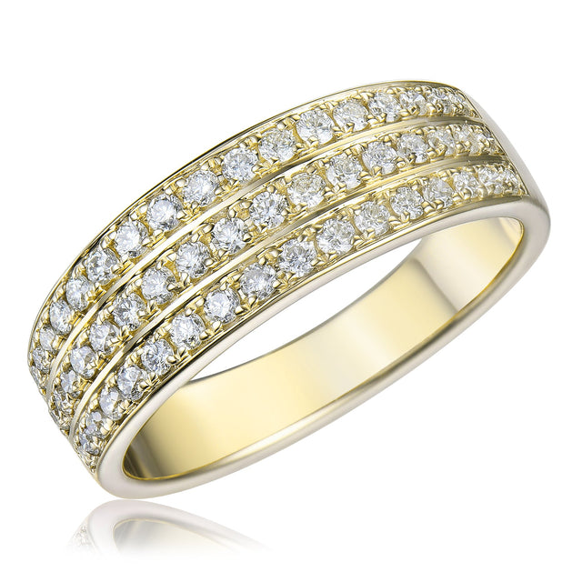 1/2ctw Diamond Yellow Gold Ring | Size 5.5
