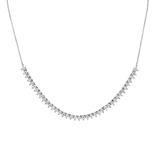 1/4ctw Diamond Sterling Silver Necklace