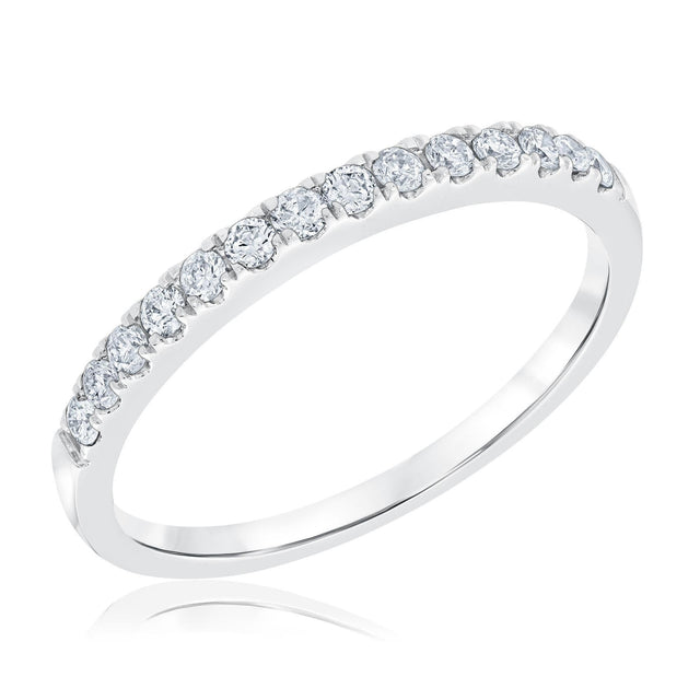 1/4ctw Round Diamond White Gold Wedding Band | Embrace Collection