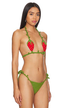 1XBLUE Strawberry Crochet Top in Red