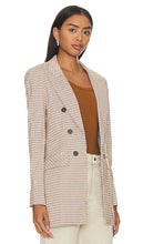 1. STATE Long Double Breasted Blazer in Tan