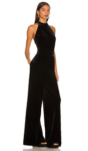 1. STATE Velvet Jumpsuit in Black