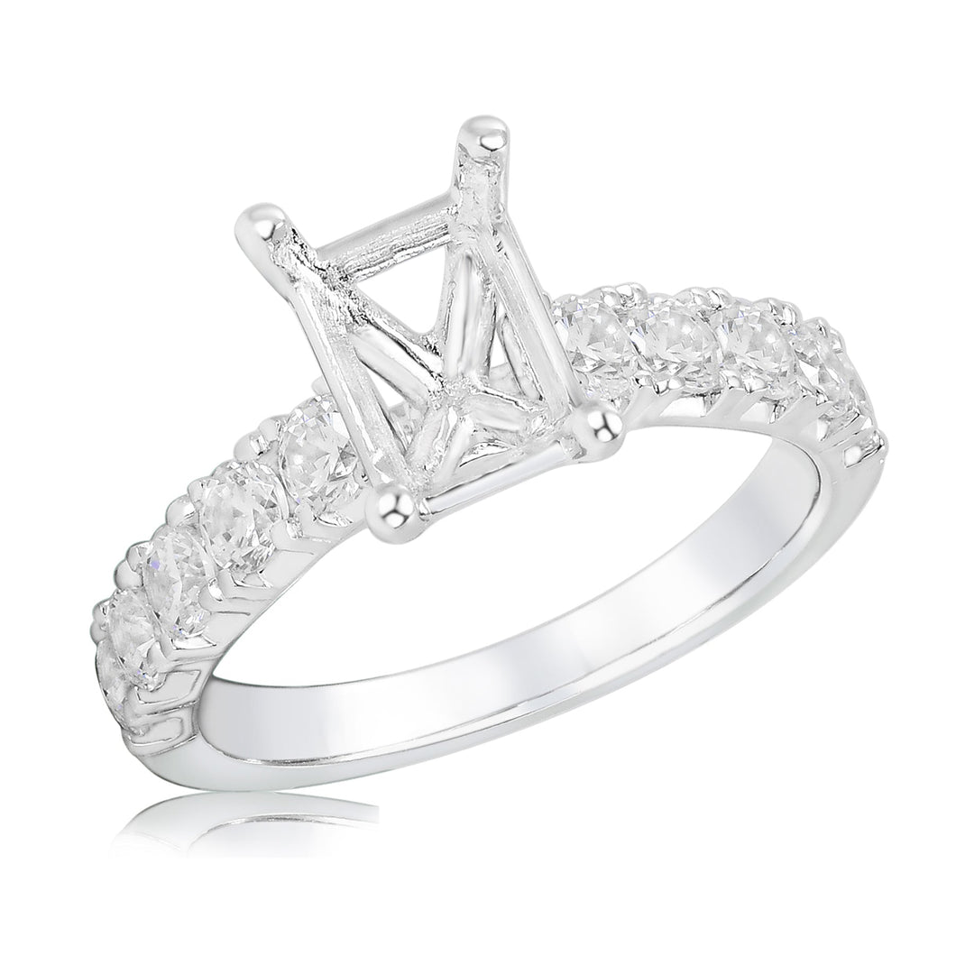 1ctw Diamond White Gold Engagement Ring Setting | Design Collection | Size 5