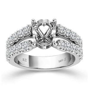 1ctw Diamond White Gold Engagement Ring Setting - Design Collection