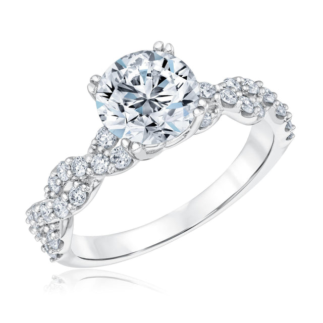 2 1/2ctw Round Lab Grown Diamond Engagement Ring