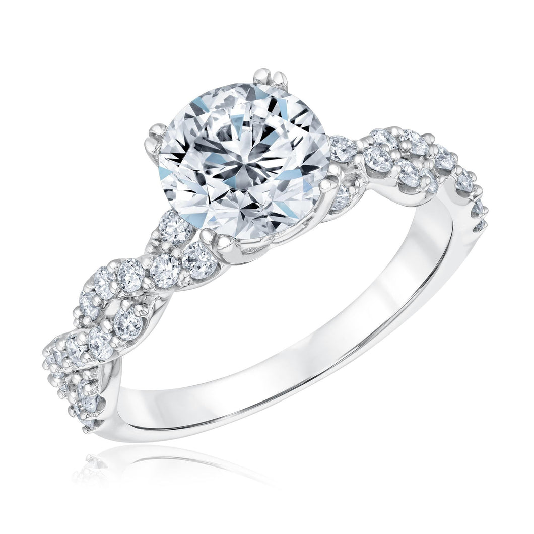 2 1/2ctw Round Lab Grown Diamond Engagement Ring