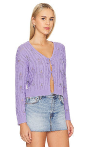 27 miles malibu Andie Cardigan in Purple