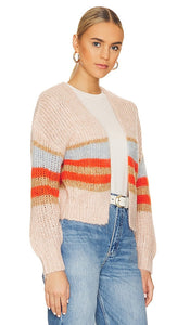 27 miles malibu Bruin Cardigan in Peach