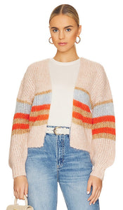 27 miles malibu Bruin Cardigan in Peach - 27 miles malibu Bruin Cardigan en pêche - 27 英里 malibu Bruin 桃色开衫 - 27 Meilen Malibu Bruin Cardigan in Pfirsich - 27마일 말리부 브루인 카디건 피치 색상 - Cardigan Bruin di 27 miglia di Malibu a Peach