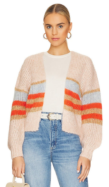 27 miles malibu Bruin Cardigan in Peach - 27 miles malibu Bruin Cardigan en pêche - 27 英里 malibu Bruin 桃色开衫 - 27 Meilen Malibu Bruin Cardigan in Pfirsich - 27마일 말리부 브루인 카디건 피치 색상 - Cardigan Bruin di 27 miglia di Malibu a Peach
